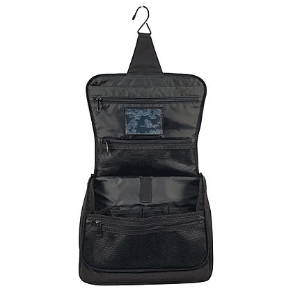 Praktische Werbe-Kulturtasche mit viel Stauraum und Logo bedruckt