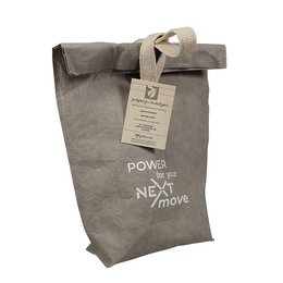 Nachhaltige Lunchbag  aus veganem Papyr mit Logo-Druck