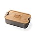nachhaltiges Werbemittel Lunchbox aus edelstahl  mit Bambus-Deckel