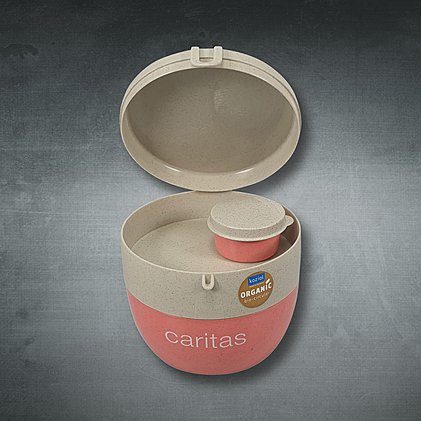 Werbe-Foodcontainer der alle Mahlzeiten frisch hält