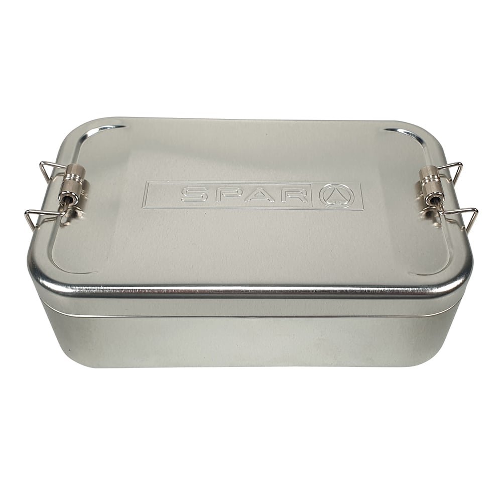 Werbe-Lunchbox aus Weißblech mit 1100 ml Fassungsvermögen 