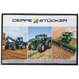 Werbe-Fußmatte mit Logo für Landmaschinentechnik