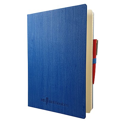 Notizbuch Ivory Line A4 mit  Werbe-Blindprägung