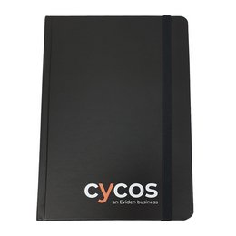 Werbe-Notizbuch im DIN A5 Format mit bedrucktem Hardcover