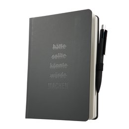 Werbe-Notizbuch A5 Round Future mit Werbeprägung