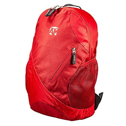 City Drop Werbe-Rucksack Deuter in rot cranberry fire bestickt mit Firmen-Logo