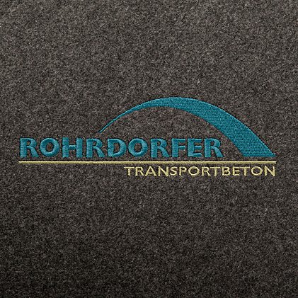 Nachhaltiger, strapazierfähige Logo-Einkaufstasche aus Filz mit Logo bestickt