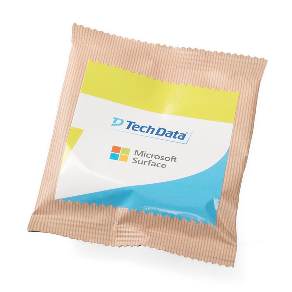bedruckter gesunder Werbe-Nuss-Frucht-Snack mit Tech Data Logo