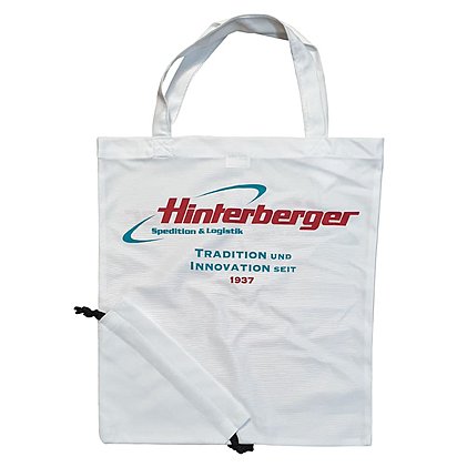 Werbe-Einkaufstasche in Herzform bedruckt, faltbar