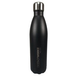 Werbe-Thermosflasche aus Edelstahl mit individueller Logolasergravur