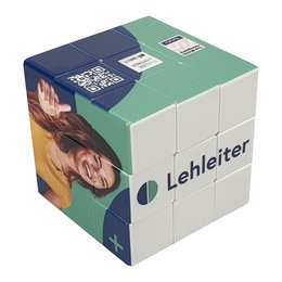 Werbe Zauberwürfel mit 6 seitiger Bedruckung mit Wunschmotiv in Fotoqualität