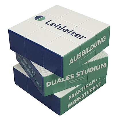 Der hochwertige Werbe-Zauberwürfel trainiert Gehirn und macht Spaß