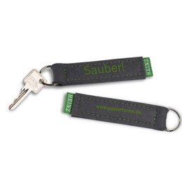 Filz-Schlüsselanhänger Band mit Bedruckung