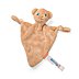 Schmusetuch "Bär" mit individuellem Werbedruck auf dem Weblabel