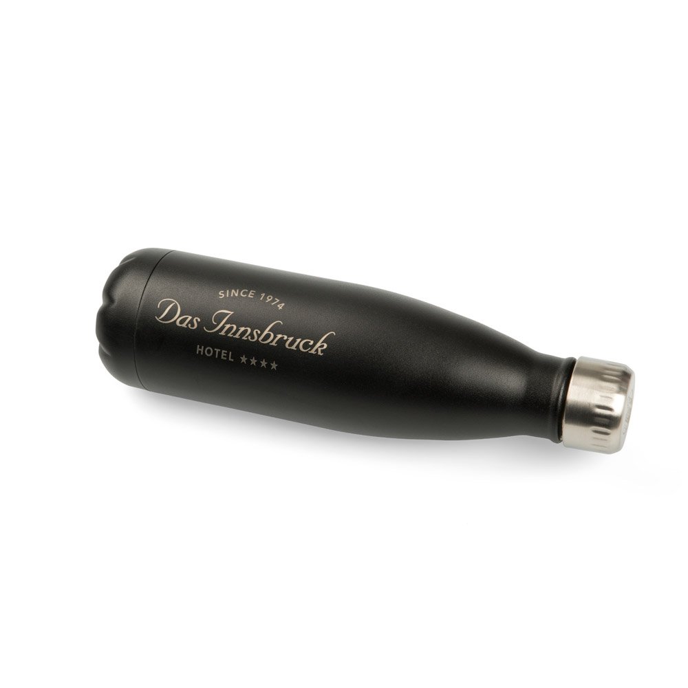 Premium Werbe-Thermos-Trinkflasche aus Edelstahl mit Logogravur
