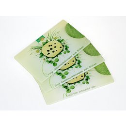 Werbemittel Glas-Brotzeitbrett für Gründländer von Hochland