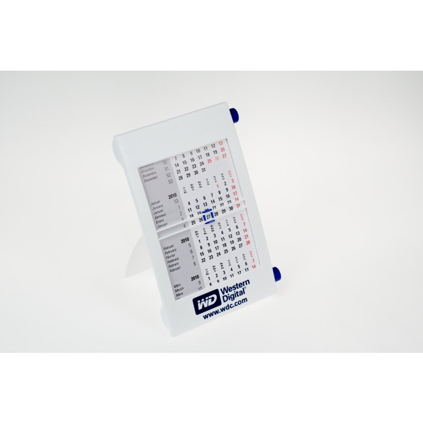 Werbemittel-Tischkalender für 2 Jahre für Western Digital