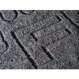 Walkfrottierhandtuch mit Hoch-Tief und Bordüreneinwebung