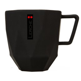 Hochwertige Werbetasse aus Porzellan mit Werbedruck für Lerche: