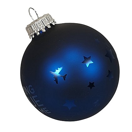 Werbeweihnachtskugel mit individueller Logoanbringung und Farbgestaltung