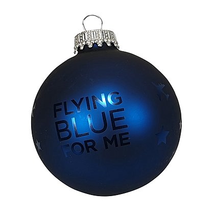 Weihnachtskugel mit Logo mit einfarbigem Druck