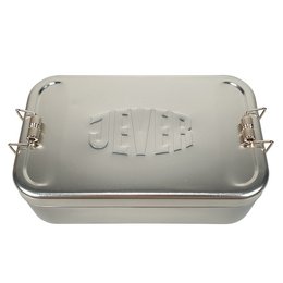 Logo-Lunchbox XL 1100ml mit Logoprägung aus Weißblech