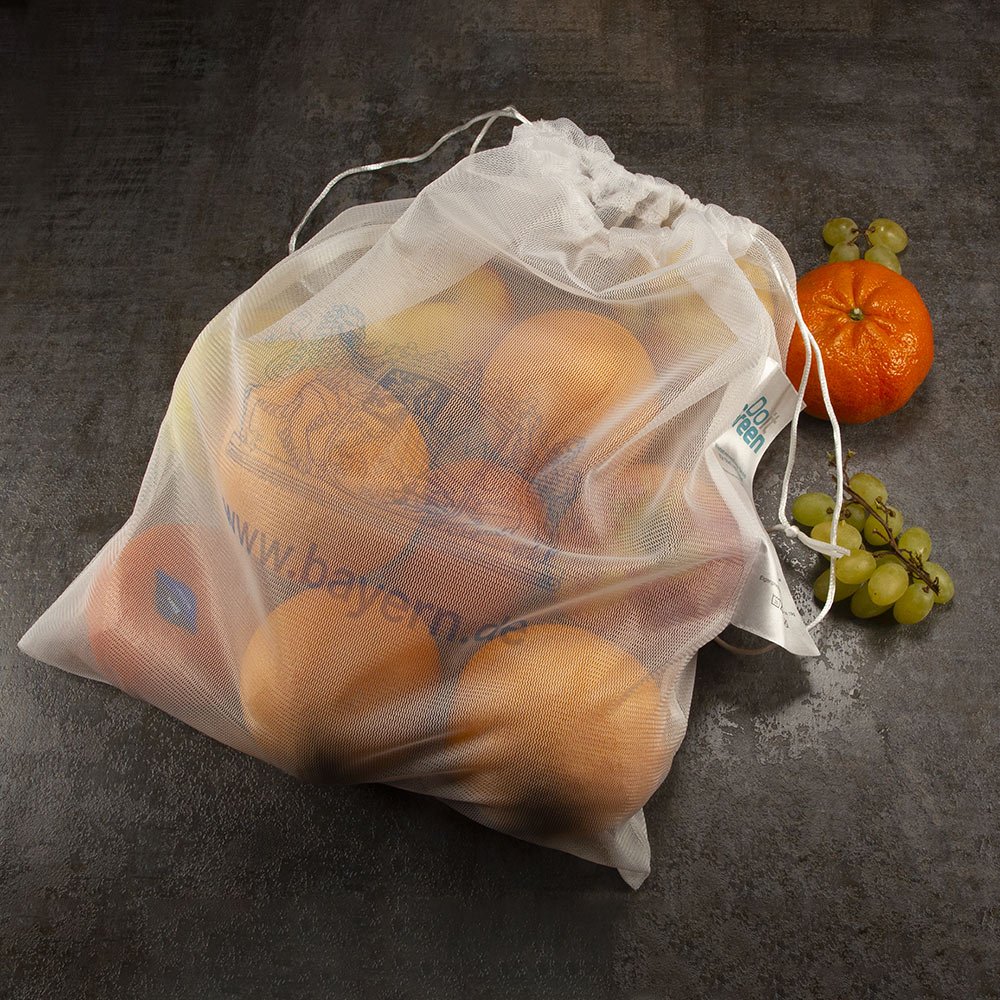 Individuell bedruckte, wiederverwendbare Obst- und Gemüsebeutel