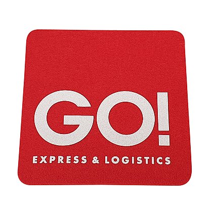 Wollfilz Untersetzer mit individuellem Siebdruck 