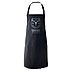 Schwarze Werbe-Latz-Schürze mit individuellem Logo 