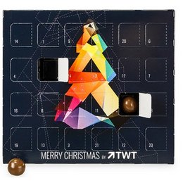 XS-Tischadventskalender bedruckt als süßes Werbemittel
