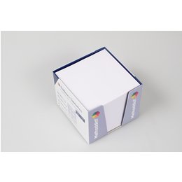 Zettelbox bedruckt als Werbemittel für Hexal