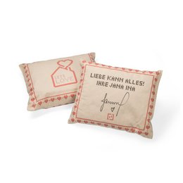 Werbe-Zirbenkissen aus Baumwolle mit Digitaldruck bedruckt