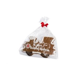 Zum Anbeißen gut! Bedruckbare Lebkuchen-Sonderform Lokomotive für die Bahnhof-Apotheke