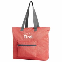 Trendige, faltbare und großräumige Werbetasche Shopper Sky mit Tirol-Logo-Werbedruck