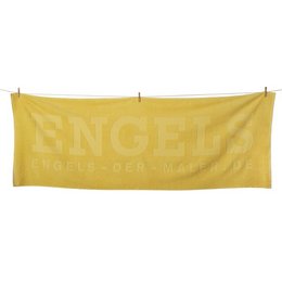 Saunatuch mit Hochtiefeinwebung und Weblabel