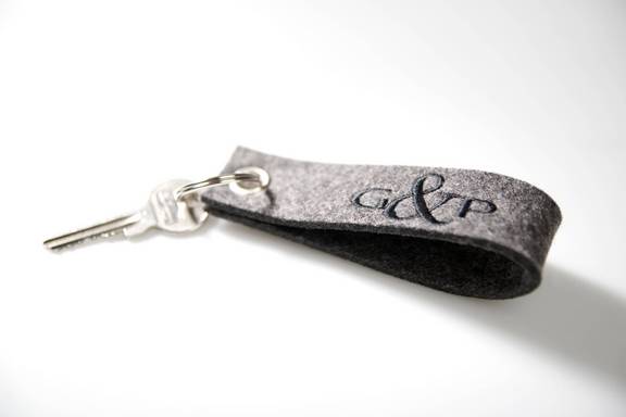 Edle Schlüsselanhängert aus Filz