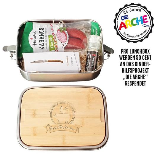 Lunchbox mit Logo als Werbe-Geschenkset