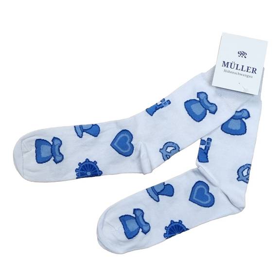 Werbe-Socken mit Oktoberfest-Motiv