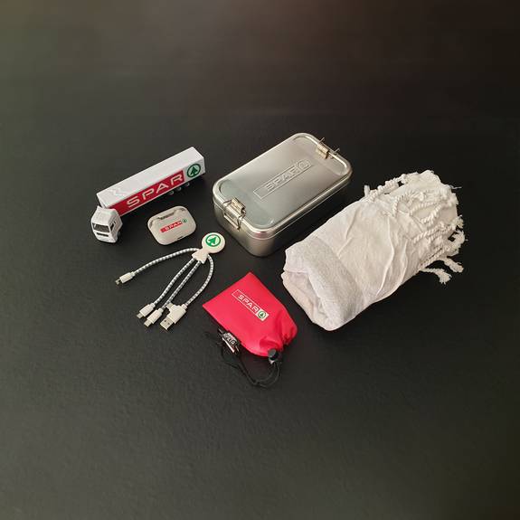 Onboarding-Mitarbeitergeschenk für Spar-Mitarbeiter