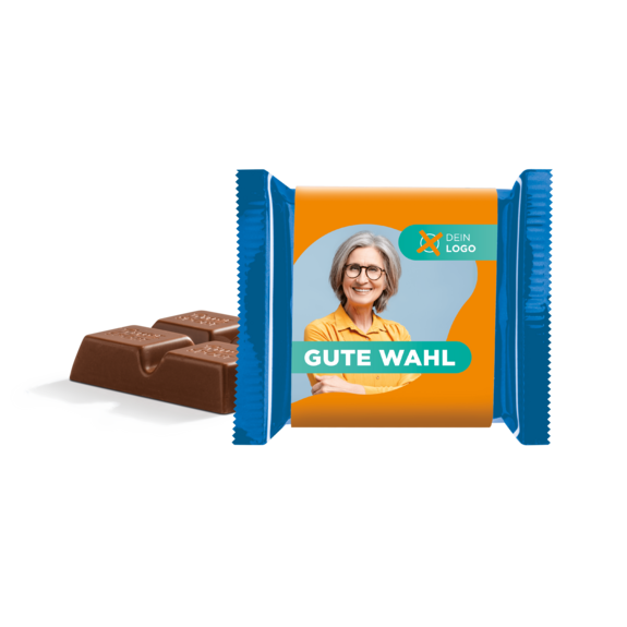 Ritter Sport Mini mit Parteilogo bedruckt als Streuartikel