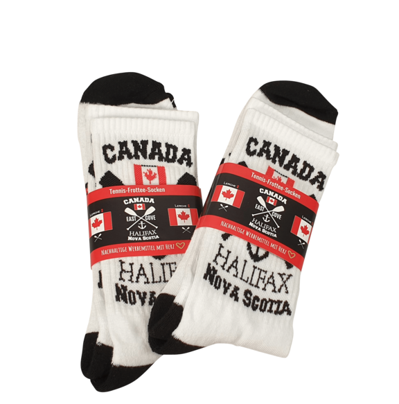 Sportsocke mit Logo und individuell bedruckter Banderole in 4 Farben