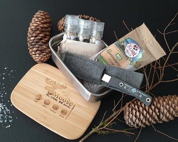 Nachhaltige Geschenksets für Weihnachten mit Werbeanbringung