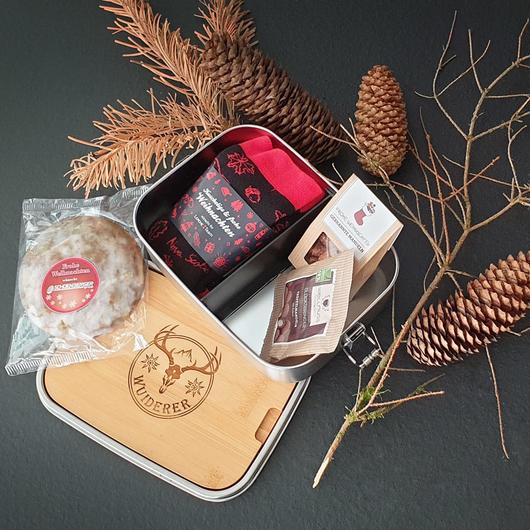 Geschenkbox "Wellness" für Weihnachten mit Werbeanbringung