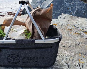 Werbe-Filzkorb mit Logo-Stickerei