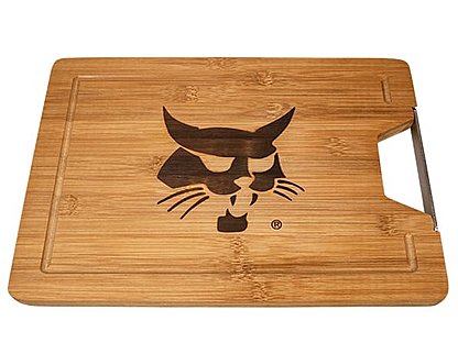 Schneidebrett aus Bambus mit Brandstempel