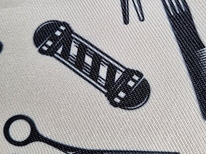 Detailaufnahme Sublimationsdruck zum Veredeln von Werbemitteln