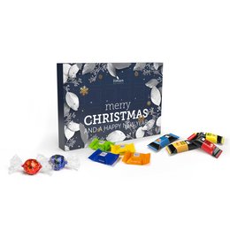 Adventskalender befüllt mit Ritter Sport Schokowürfeln