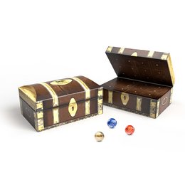 Adventskalender Schatztruhe befüllt mit Lindt Lindor Kugeln