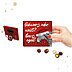 Adventskalender in XS wird von einer Hand gehalten. Mit individueller Markenbotschaft auf dem Kalender
