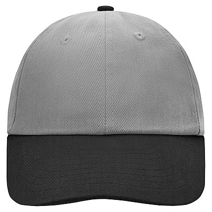 Werbe-Allround-Cap 6 Panel Raver in Light-Grey/Black